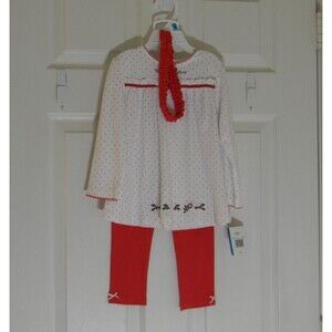 Little Me My First Christmas Set Top Pants Headband 24 Months Holiday NWT